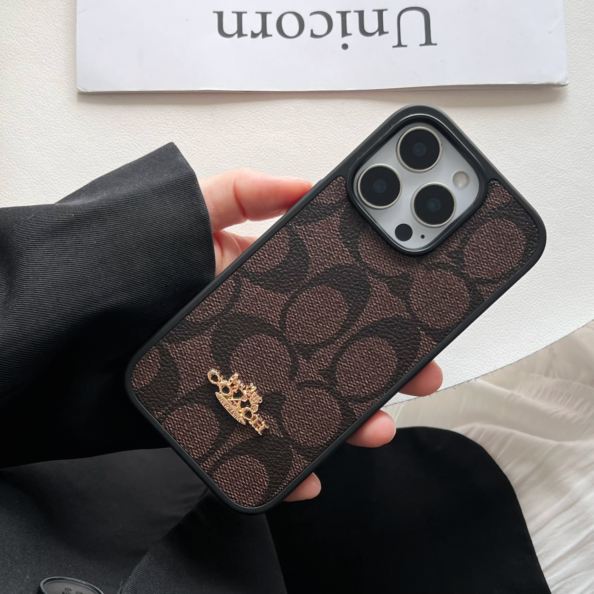 Coach Luxury Leather iPhone Case