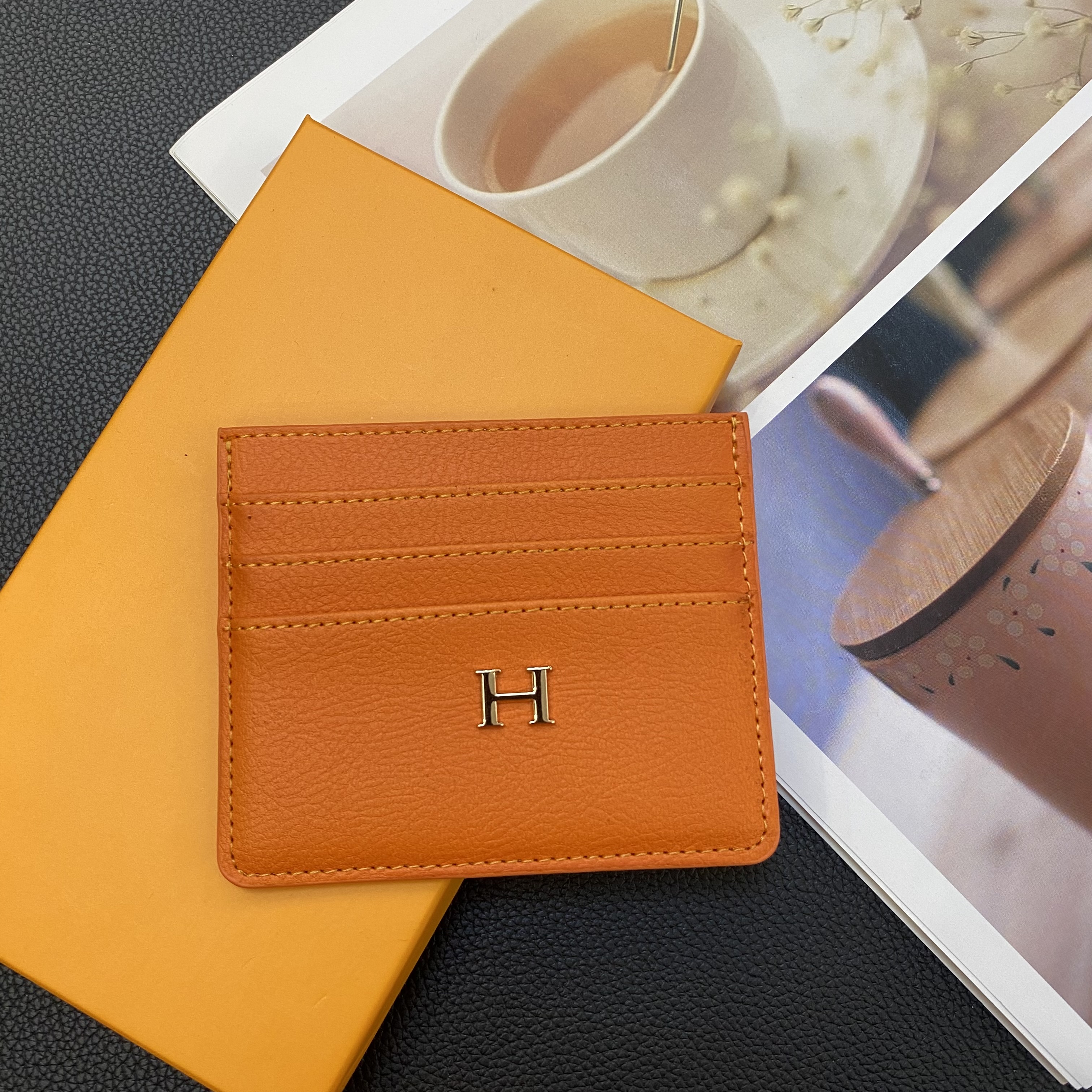 Classic Luxury Leather Wallet Card Holder