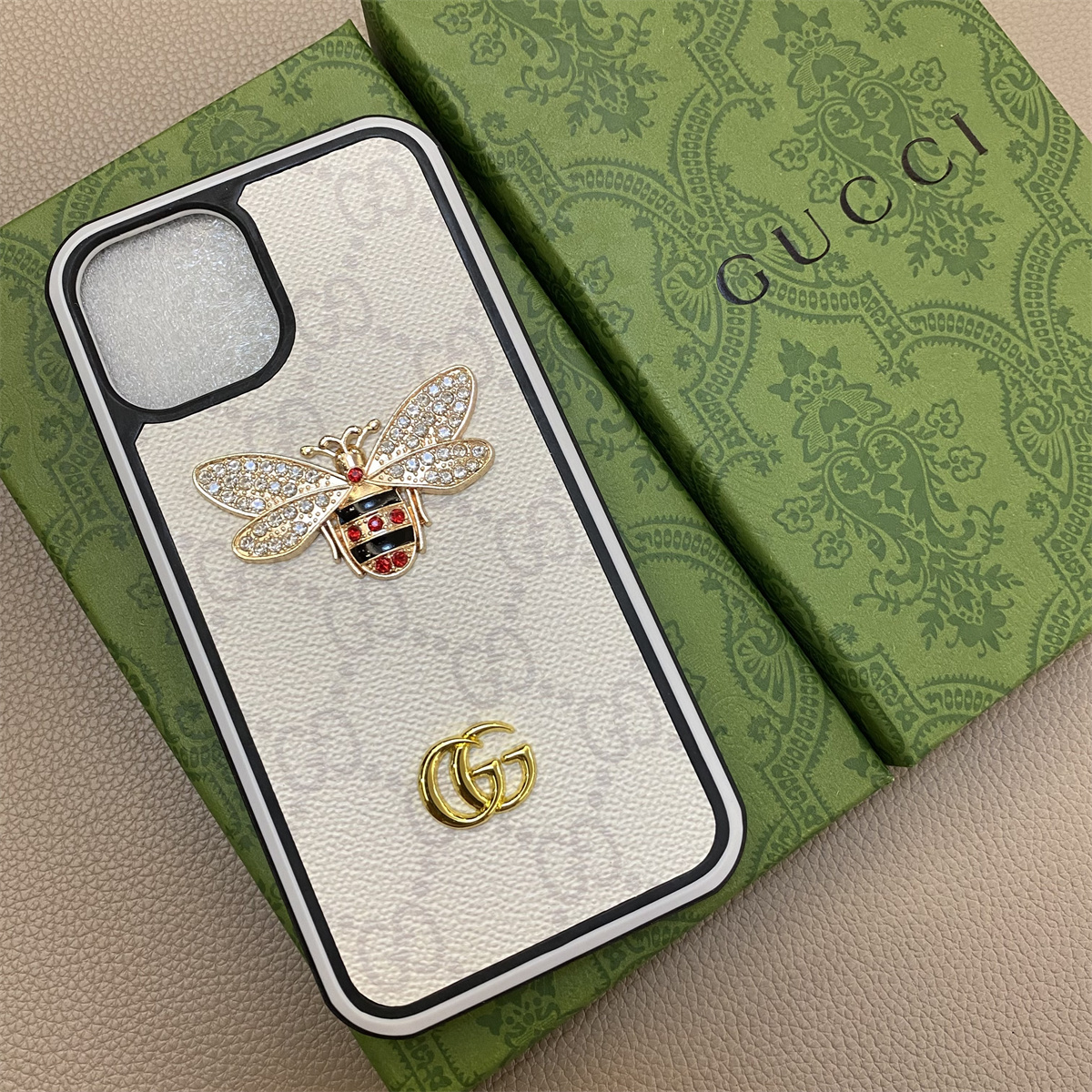 Gucci Leather iPhone Case