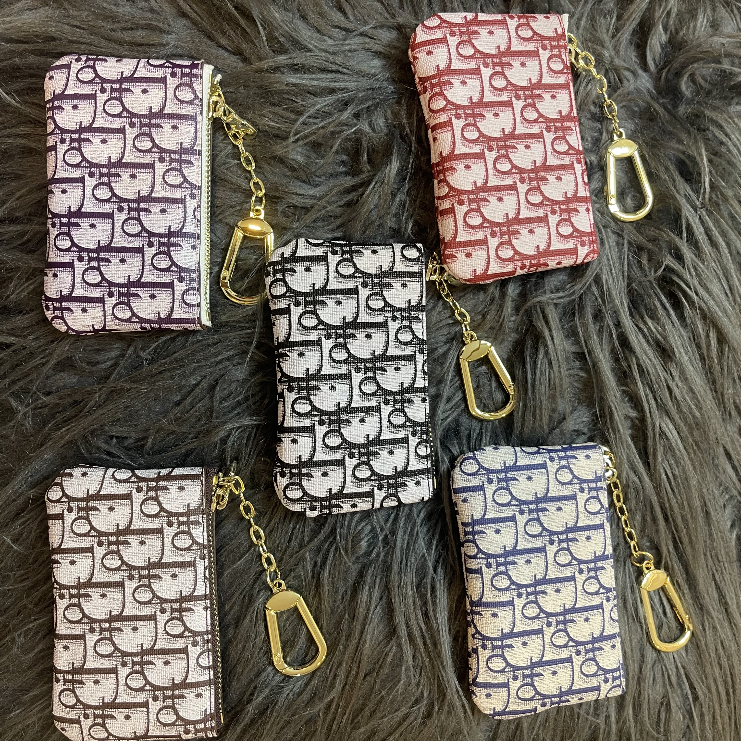 Luxury Leather Zipper Coin Purse