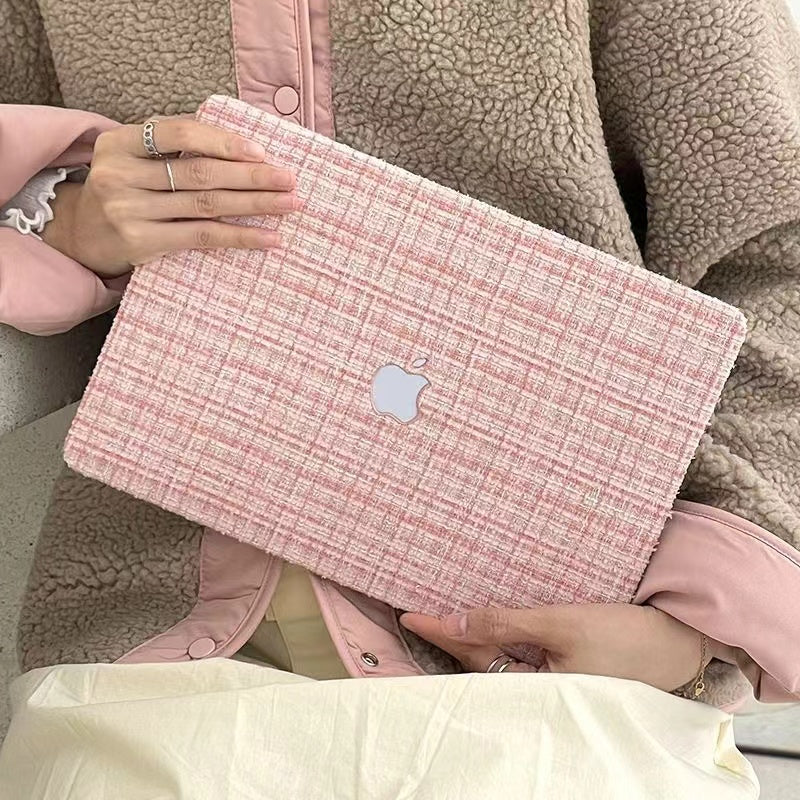 Woven Fiber Velvet Pink MacBook Case-BELKCASE