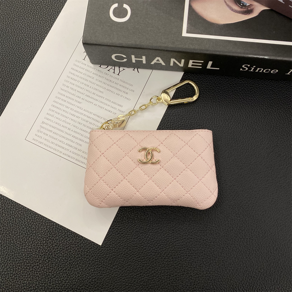 Luxury Leather Zipper Coin Purse