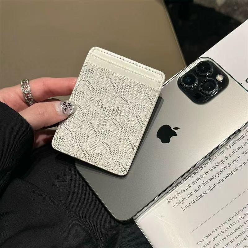 Goyard MagSafe Leather Wallet Card Holder