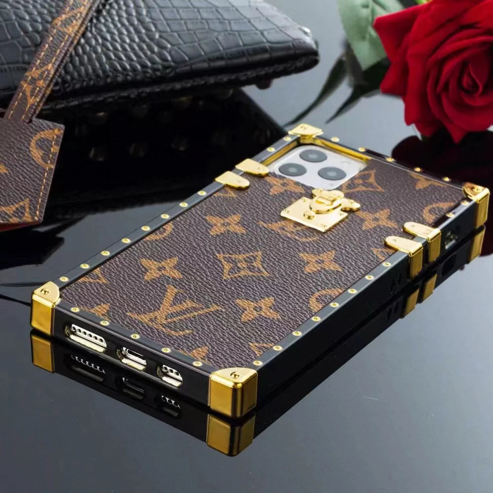 Louis Vuitton Trunk Leather iPhone Case