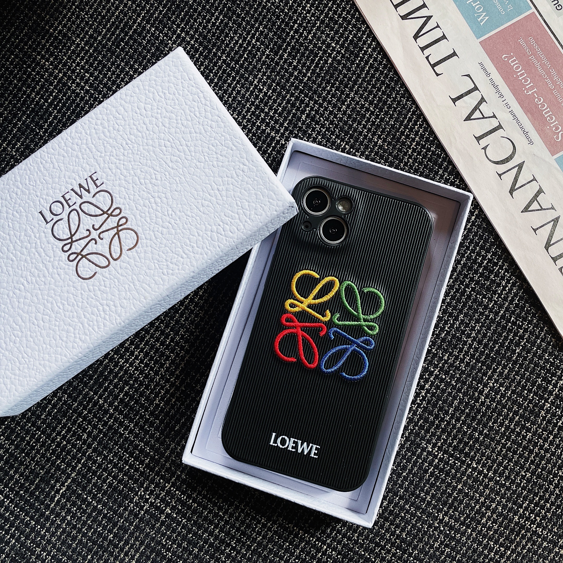 Loewe Embroidered iPhone Case