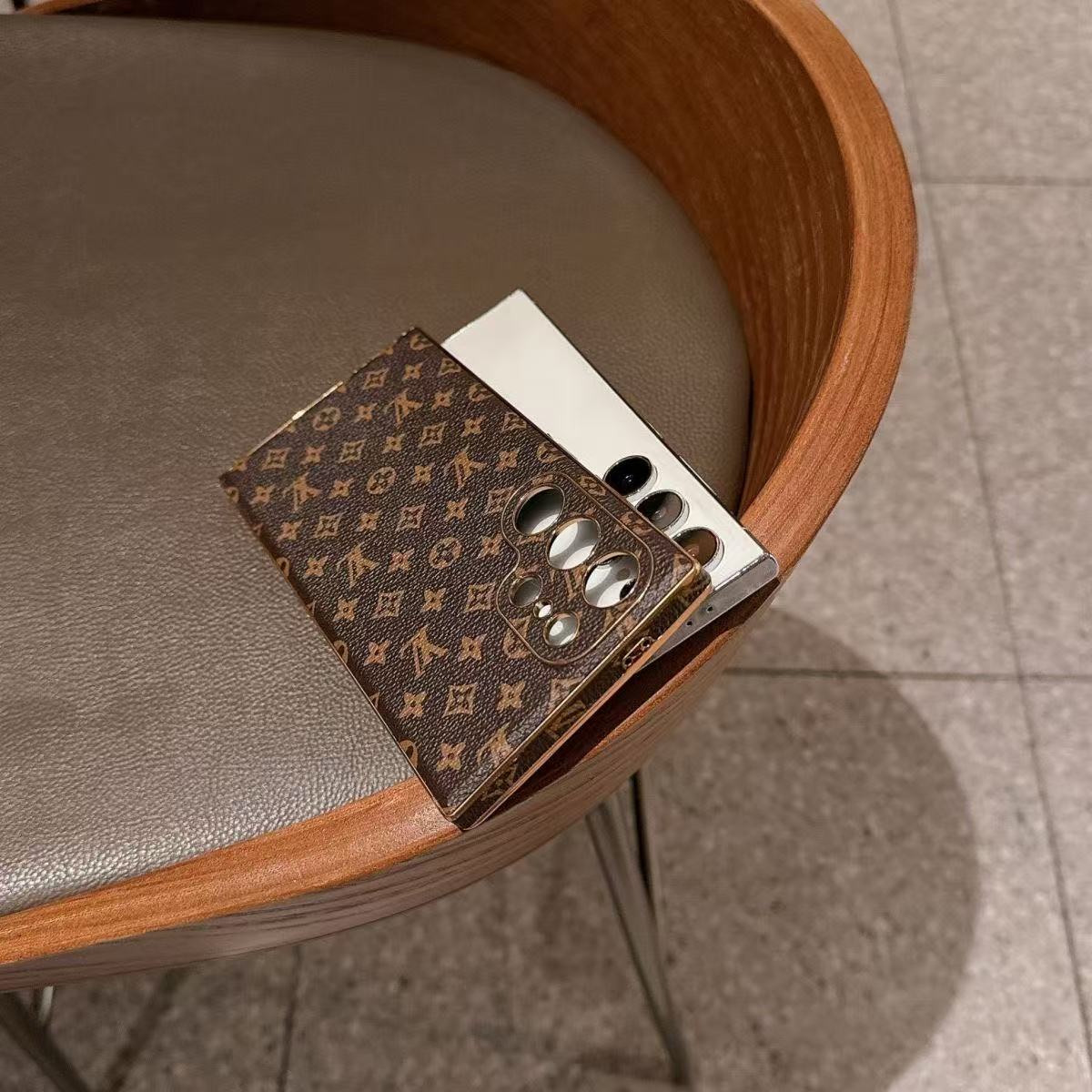 Leather Samsung Wallet Case-Litchi Pattern 