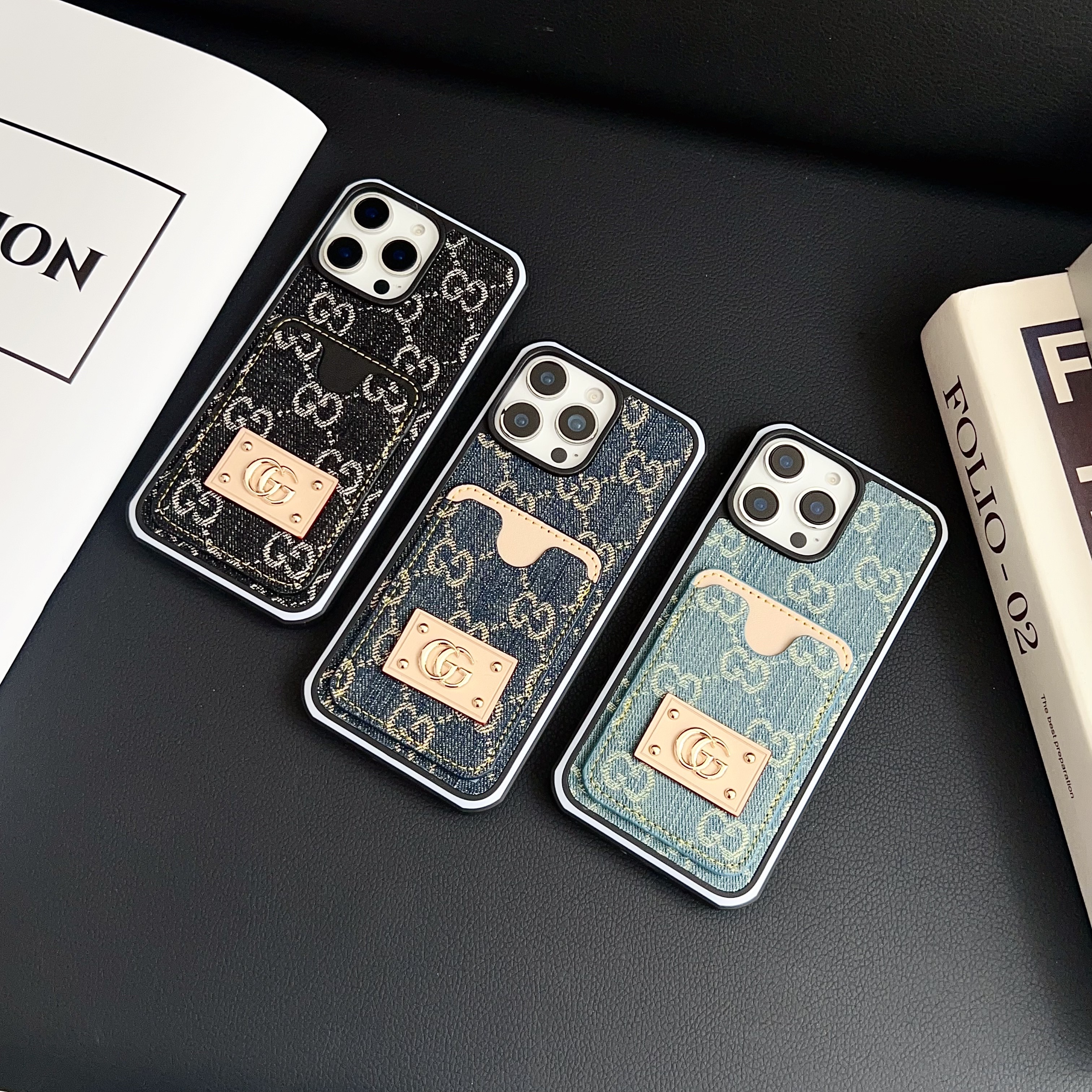 Gucci Denim Canvas iPhone Case