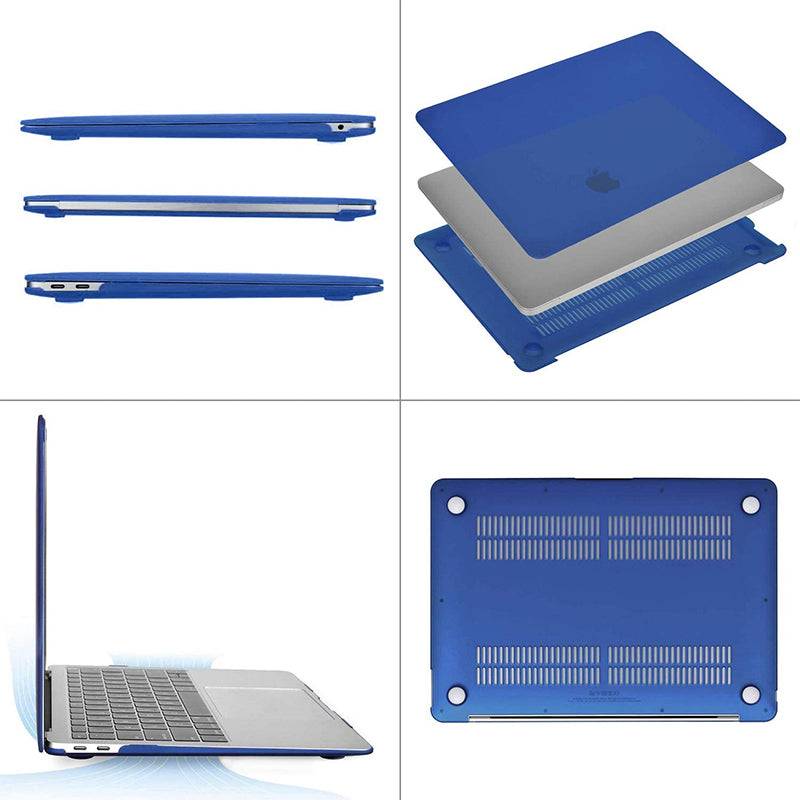 Frosted Dark Blue Macbook case customizable-BELKCASE