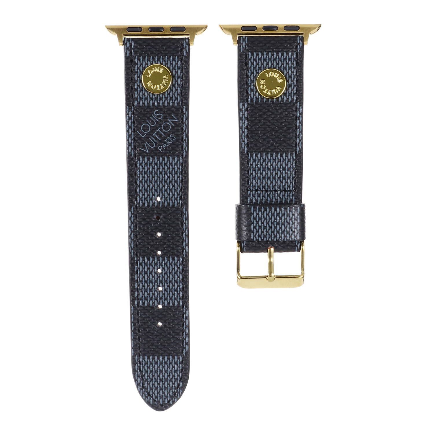Louis Vuitton Luxury Leather Rivet Apple Watch Band