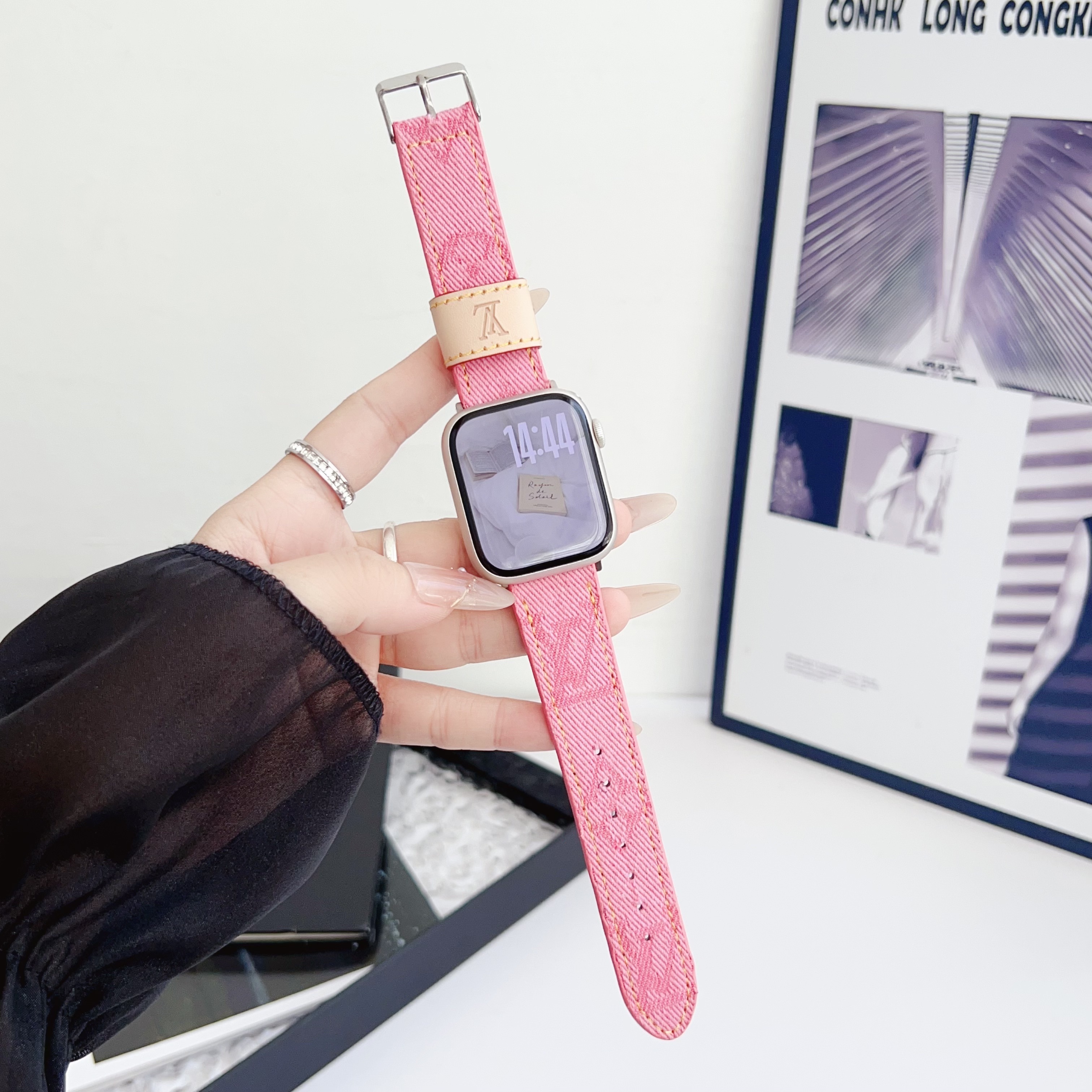 Louis Vuitton Denim Canvas Apple Watch Bands