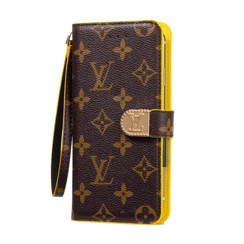 Louis Vuitton Gucci Leather iPhone Wallet Case Magnetic Flip Cover