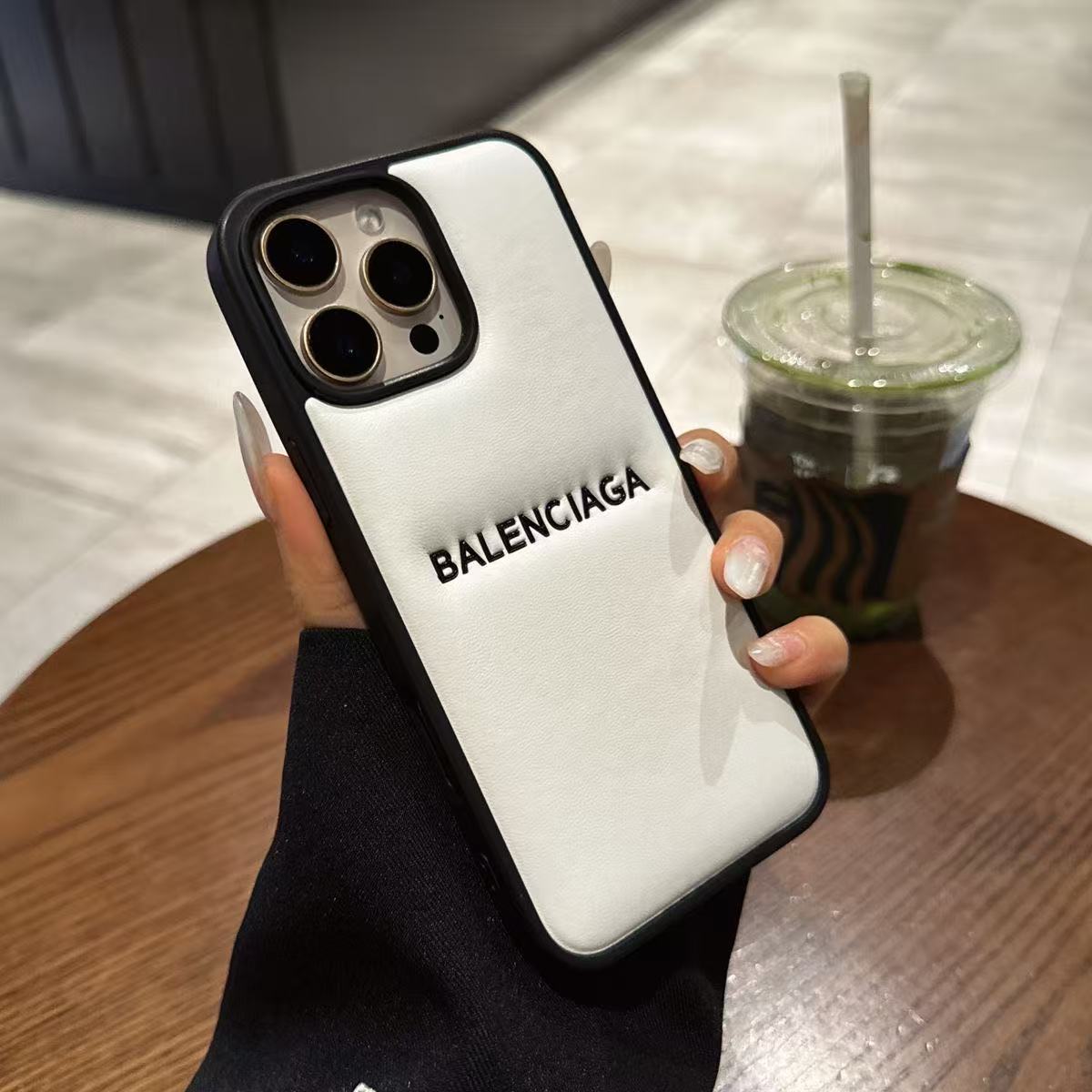 Balenciaga Leather cushion iPhone Case	