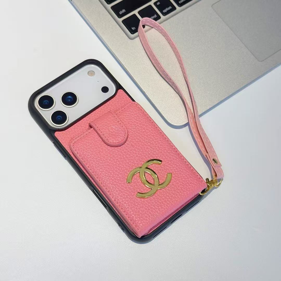 Chanel Leather iPhone Wallet Case 