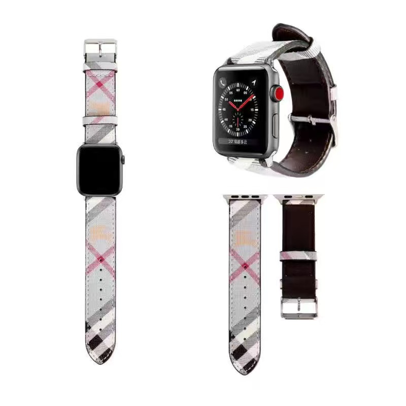 Leather luxury Stripes Apple Watch Bands