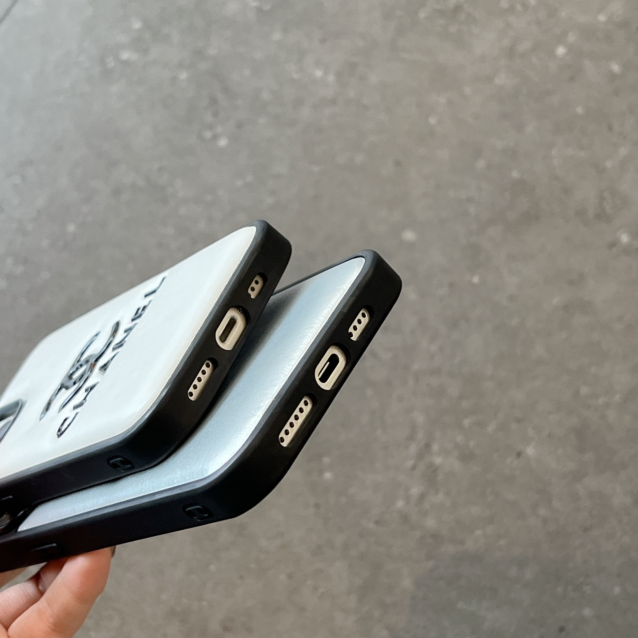 Chanel Leather cushion iPhone Case	