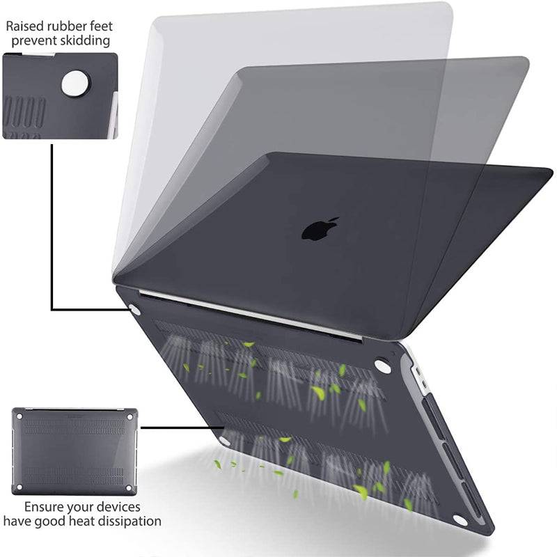 Transparent black Macbook case customizable-BELKCASE