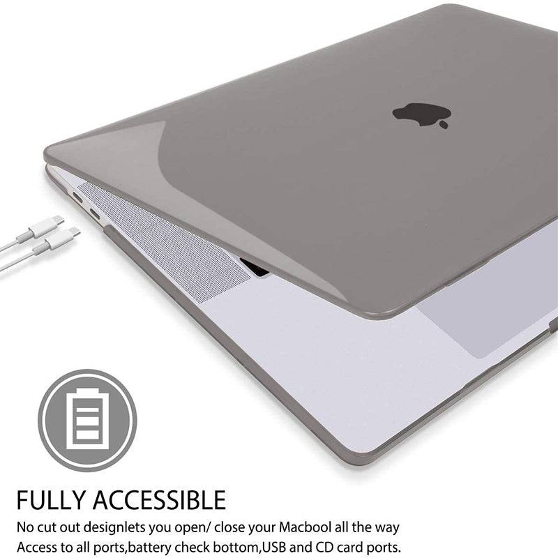 Transparent grey Macbook case customizable-BELKCASE