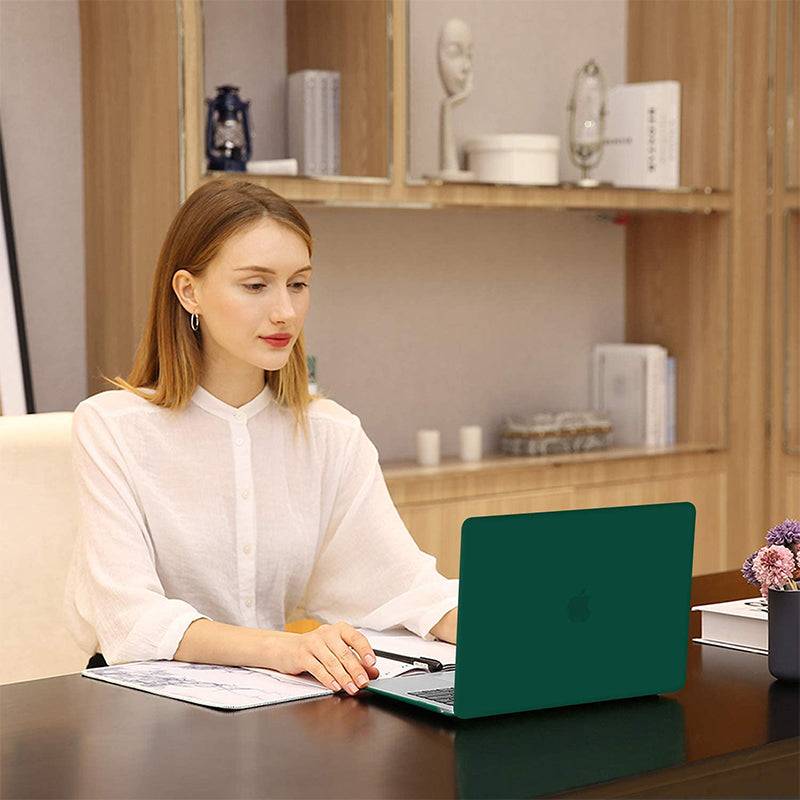 Frosted Dark Green Macbook case customizable-BELKCASE