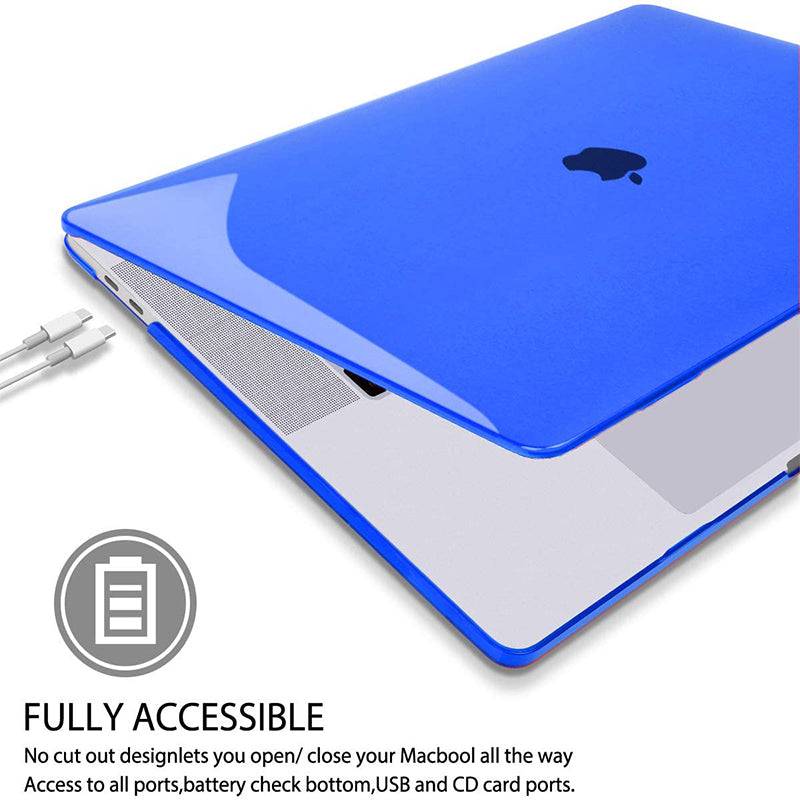 Transparent blue Macbook case customizable-BELKCASE