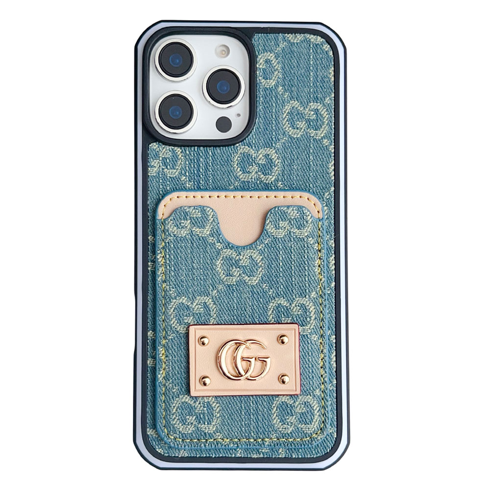 Gucci Denim Canvas iPhone Case