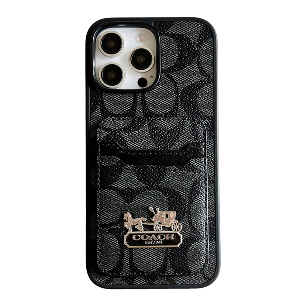 Coach Luxury Leather iPhone Wallet Case