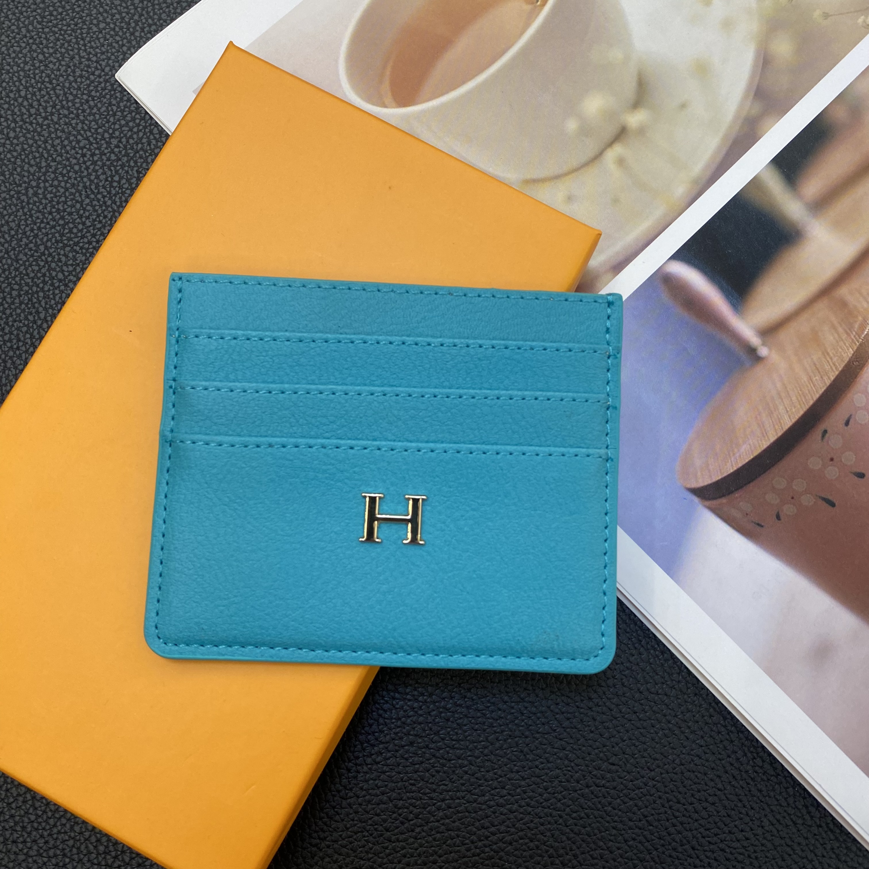 Classic Luxury Leather Wallet Card Holder