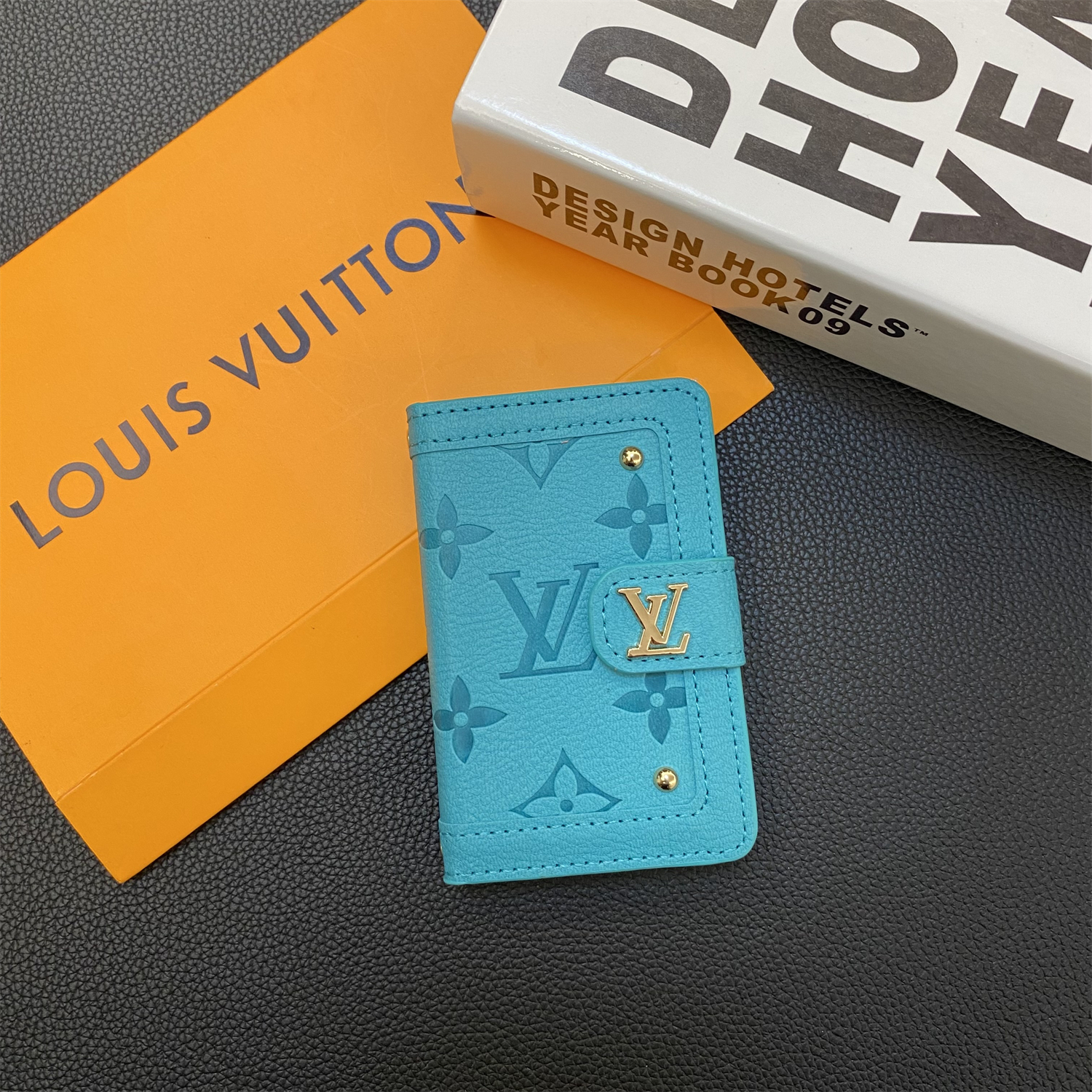 Luxury Leather Wallet Card Holder & Coin Purse With Snap Closure