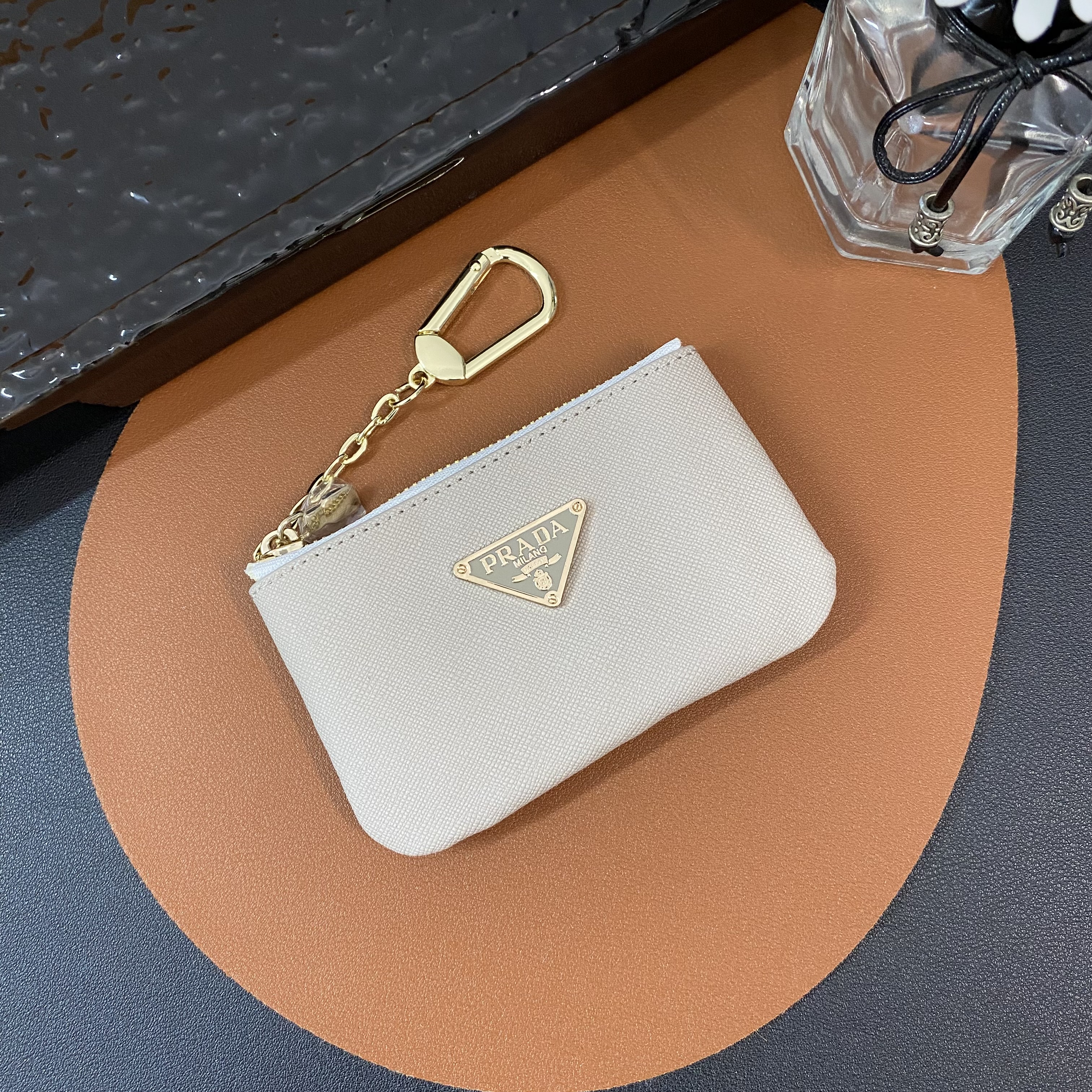 Luxury Leather Zipper Coin Purse