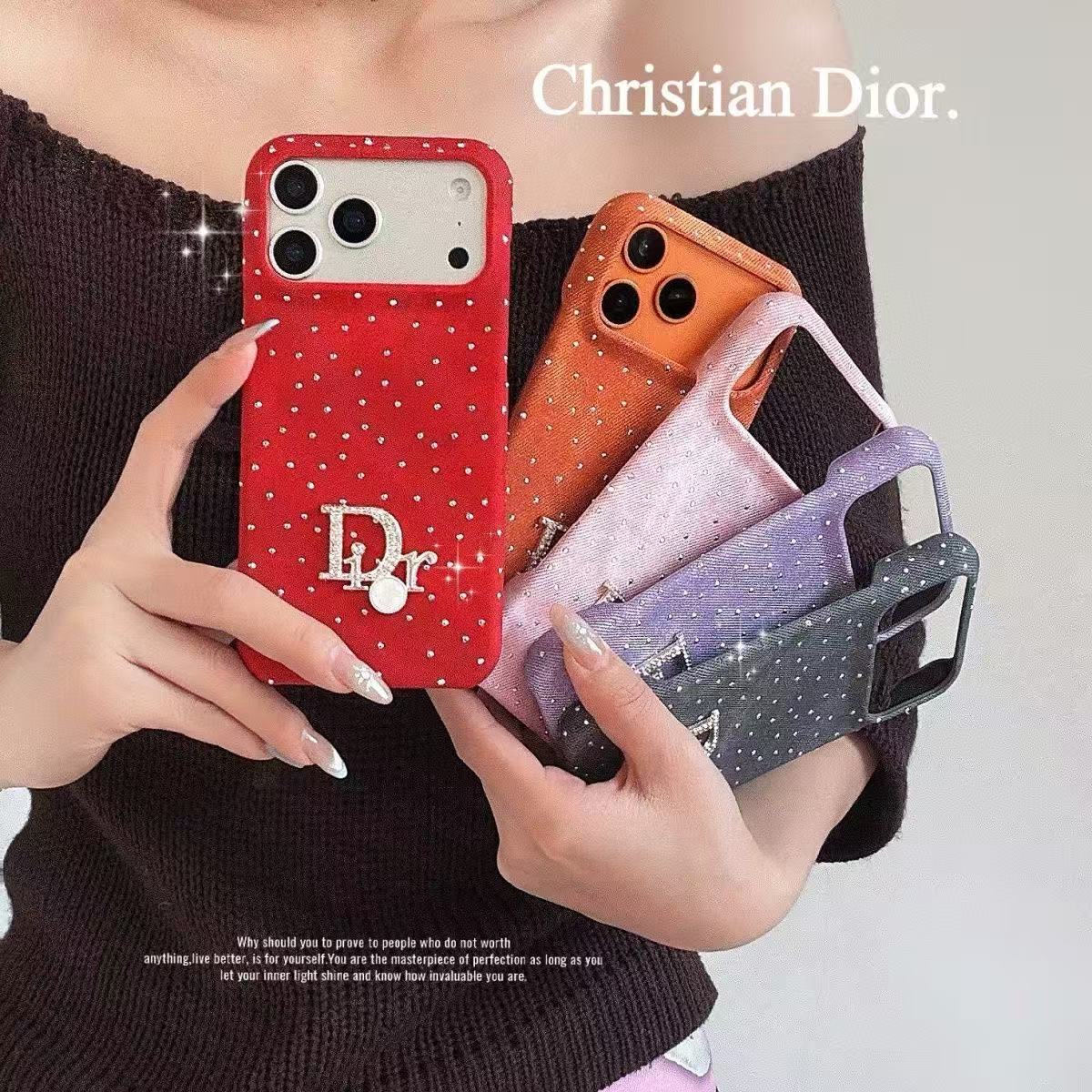 Dior Artistic Shimmer Canvas iPhone Case