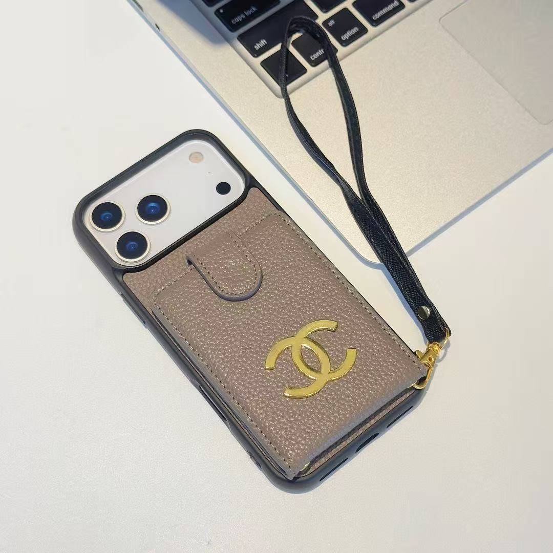 Chanel Leather iPhone Wallet Case 