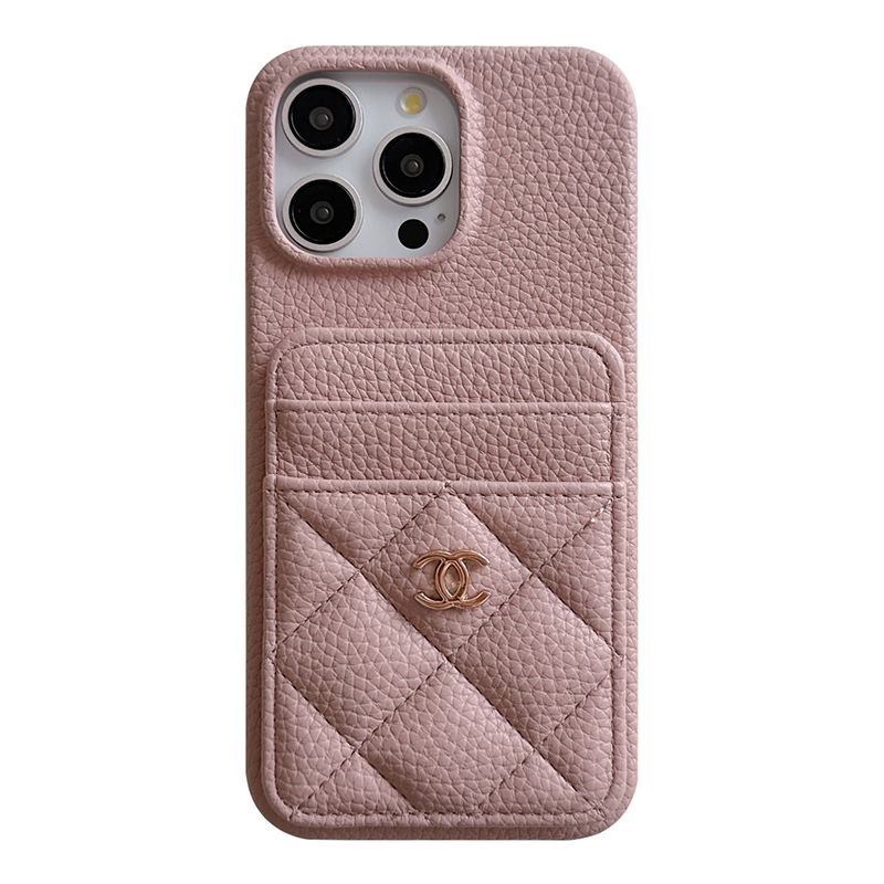 Luxury Leather CC iPhone Wallet Case