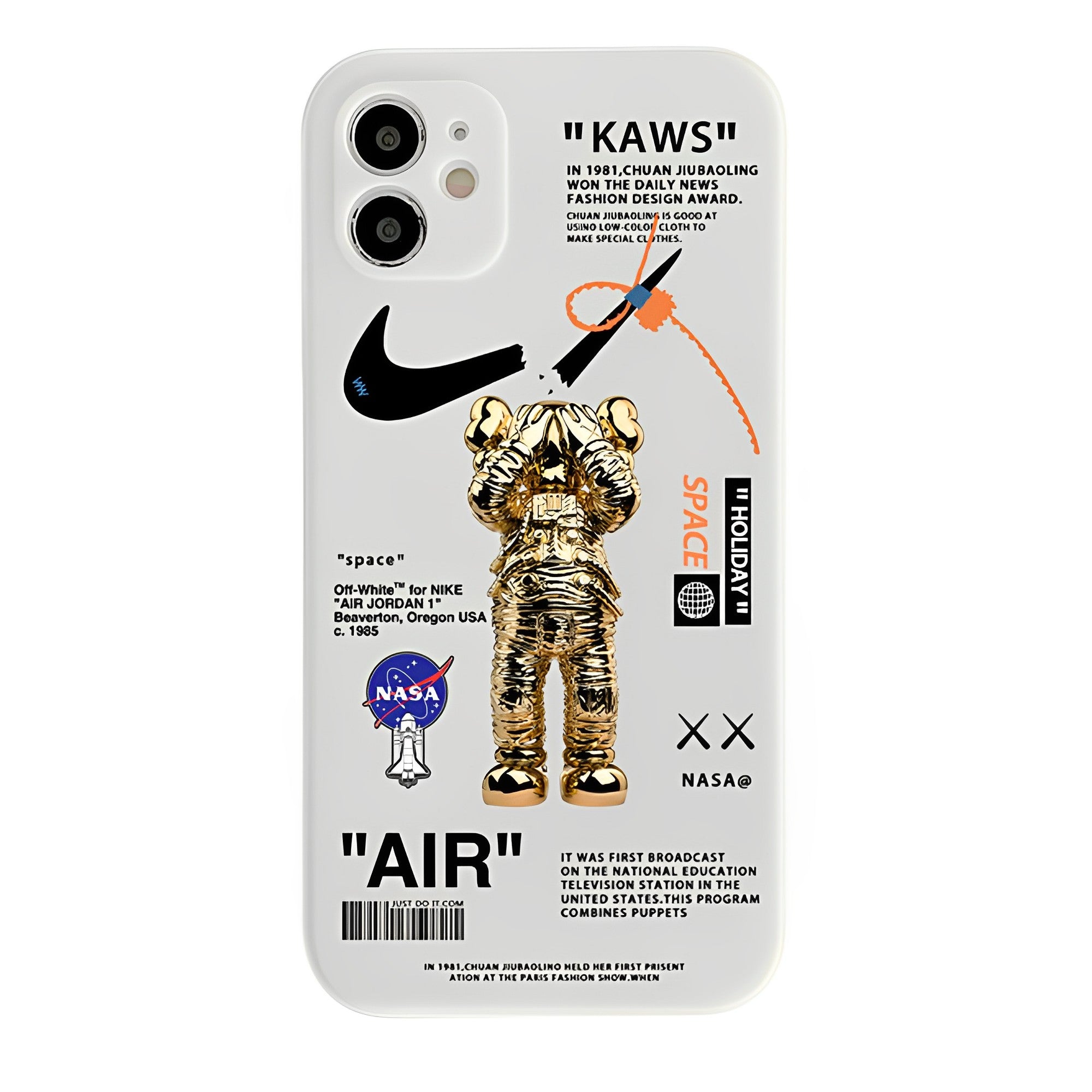 Kaws x Nasa x  xNK iPhone Case