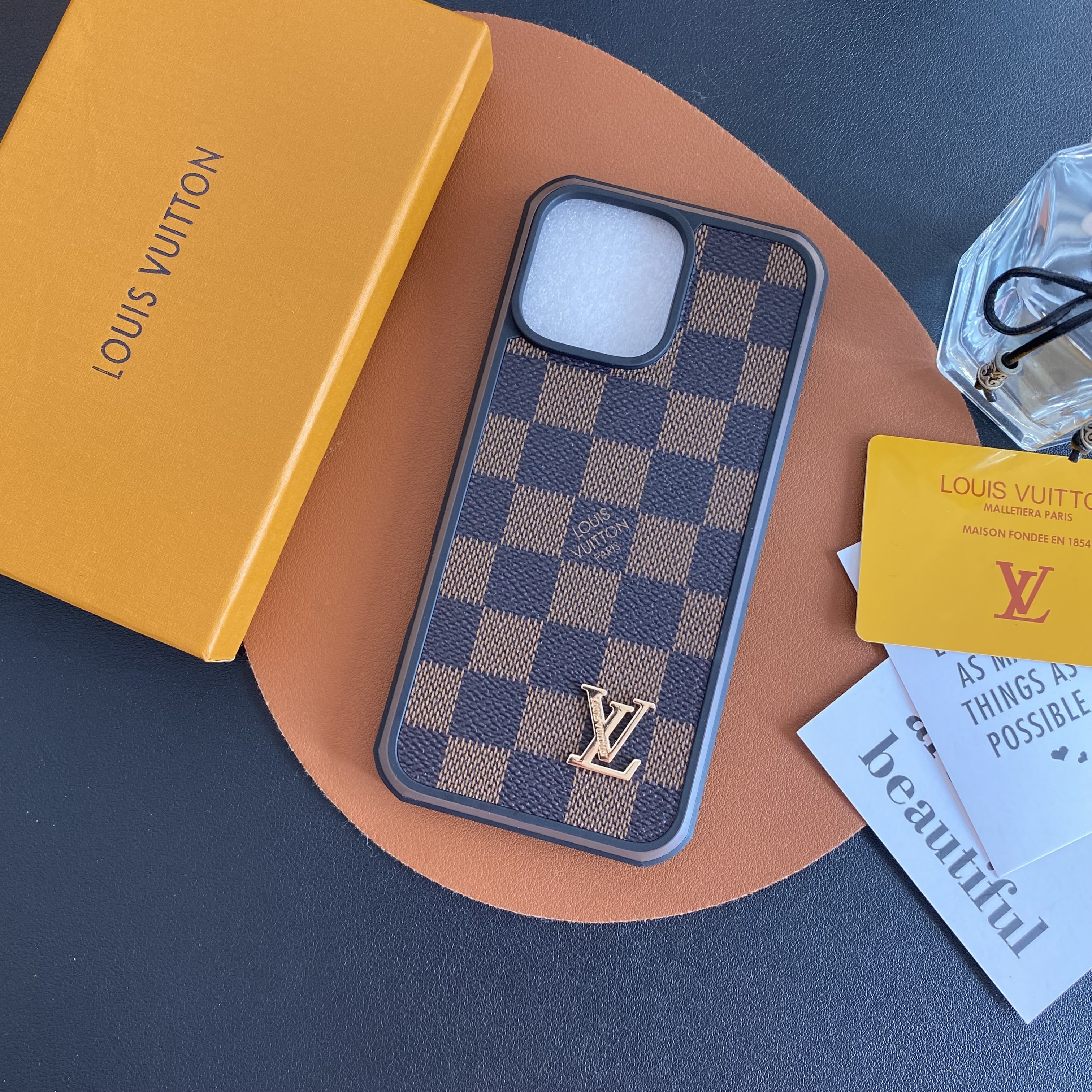 Louis Vuitton Leather iPhone Case