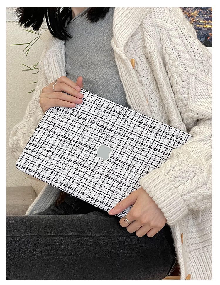 Woven Fiber Velvet White MacBook Case-BELKCASE