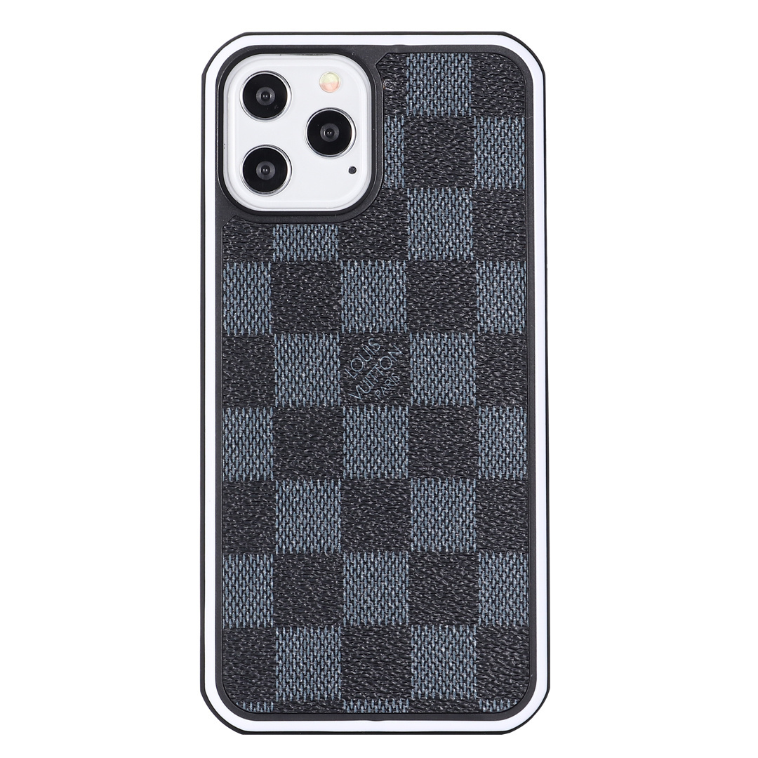 Louis Vuitton Luxury Leather iPhone Case with Enhanced Bezel