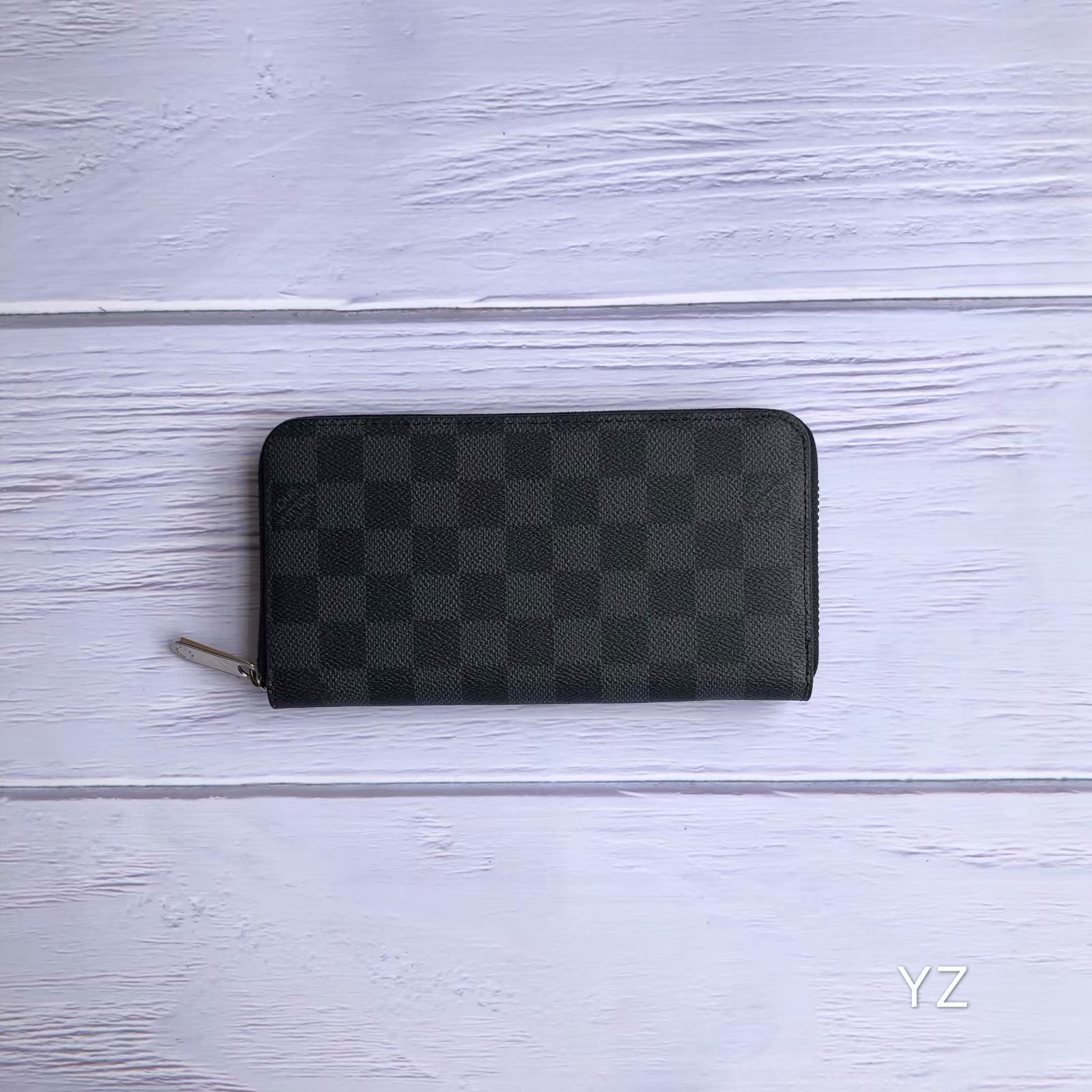 luxurious Leather Zipper Long Wallet