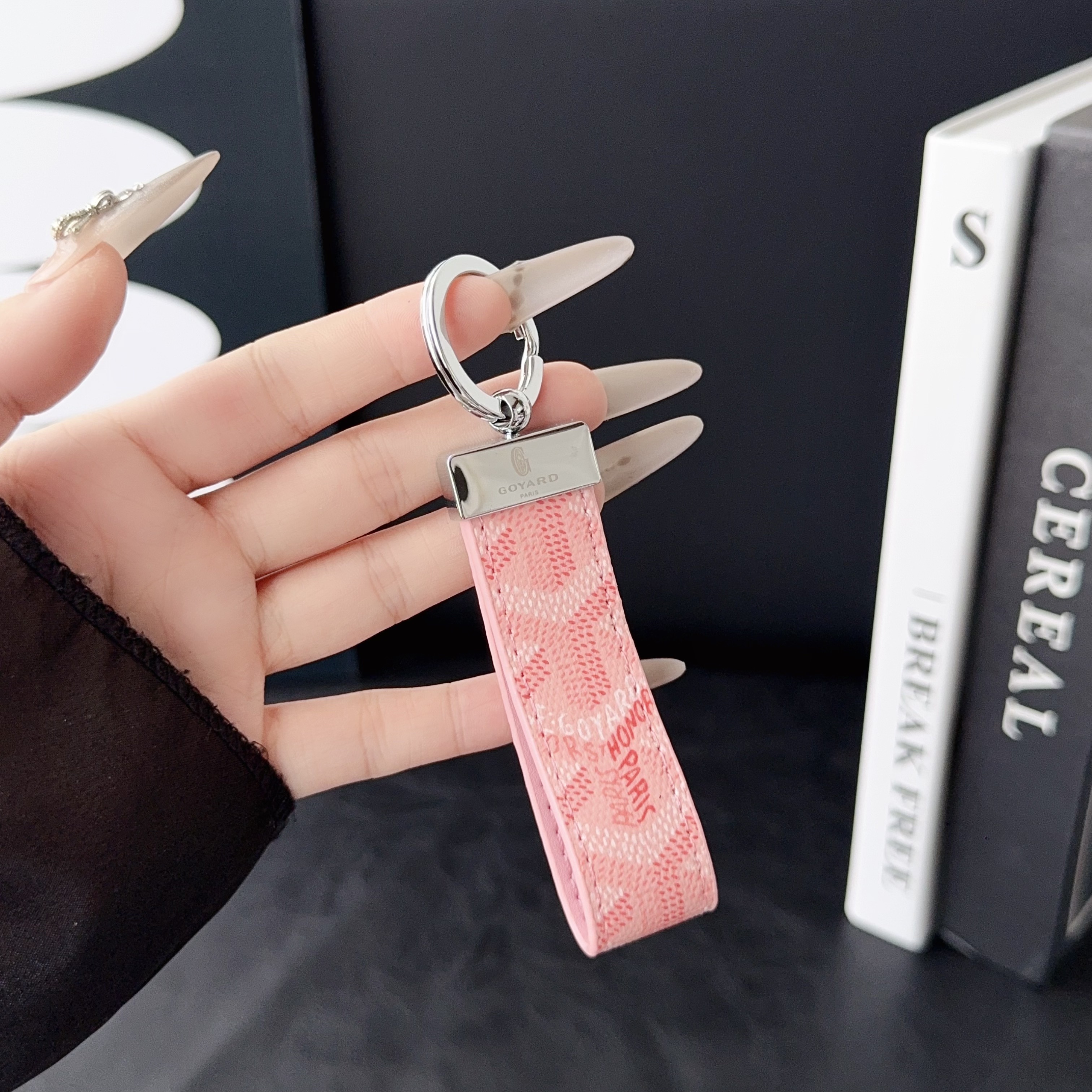 Goyard Luxury Leather Keychain