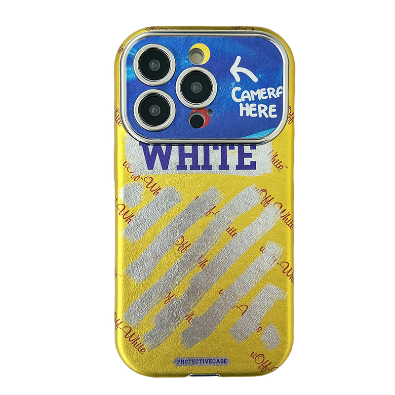 Vintage Leather Off White iPhone Case