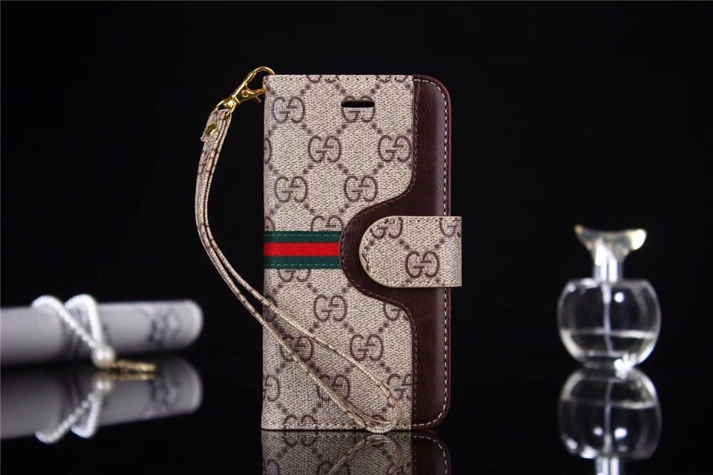 Louis Vuitton Gucci Leather iPhone Wallet Case 