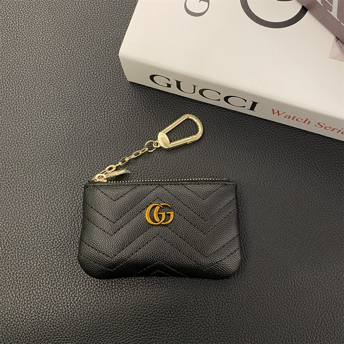 Luxury Leather Zipper Coin Purse