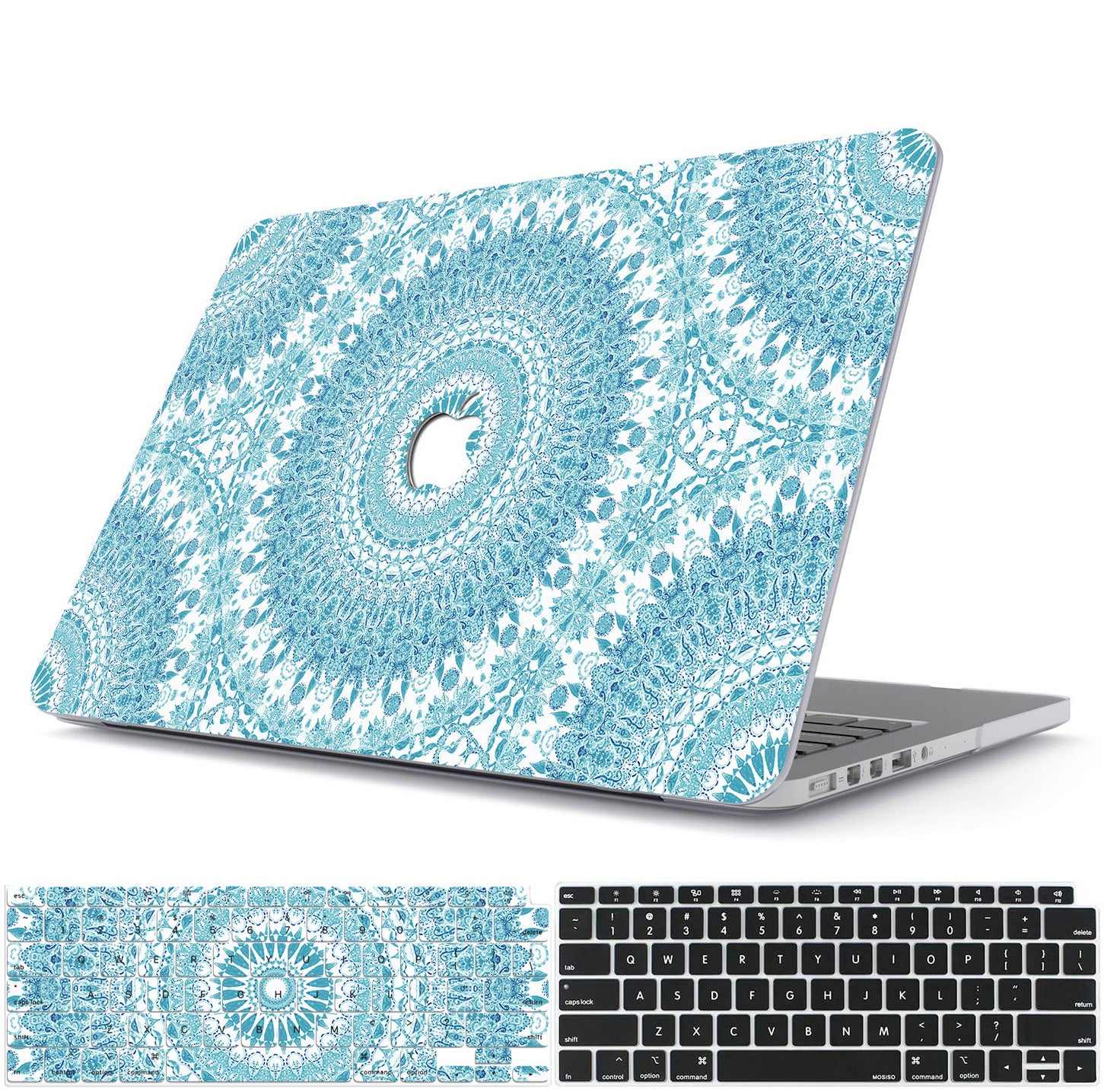 Cyan Mandala Macbook Case-BELKCASE