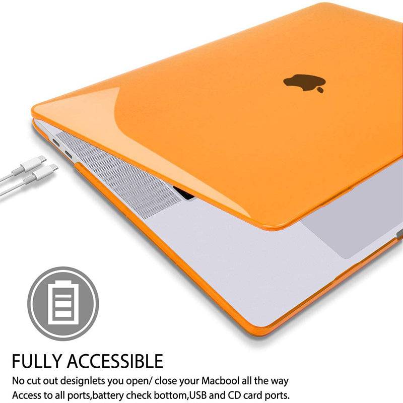 Transparent orange  Macbook case customizable-BELKCASE