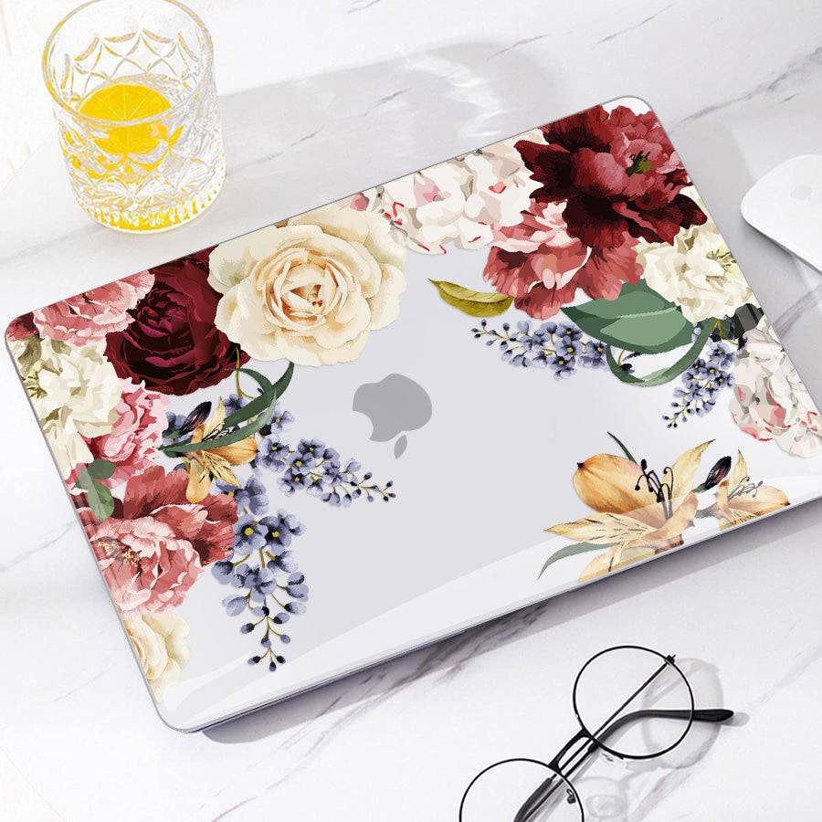 Red and White Roses Macbook case-BELKCASE