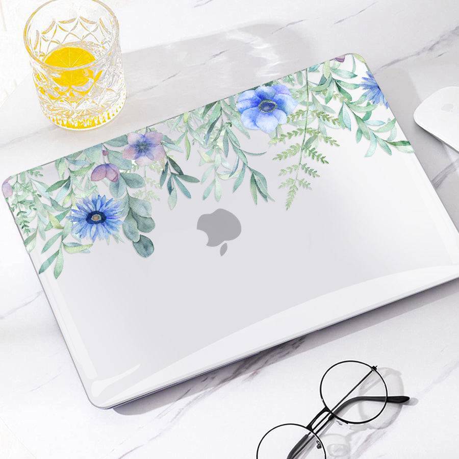 Blue Flower Blooming Macbook case-BELKCASE