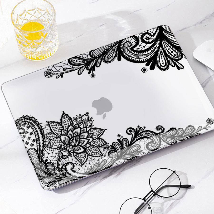 Black lace Macbook case-BELKCASE
