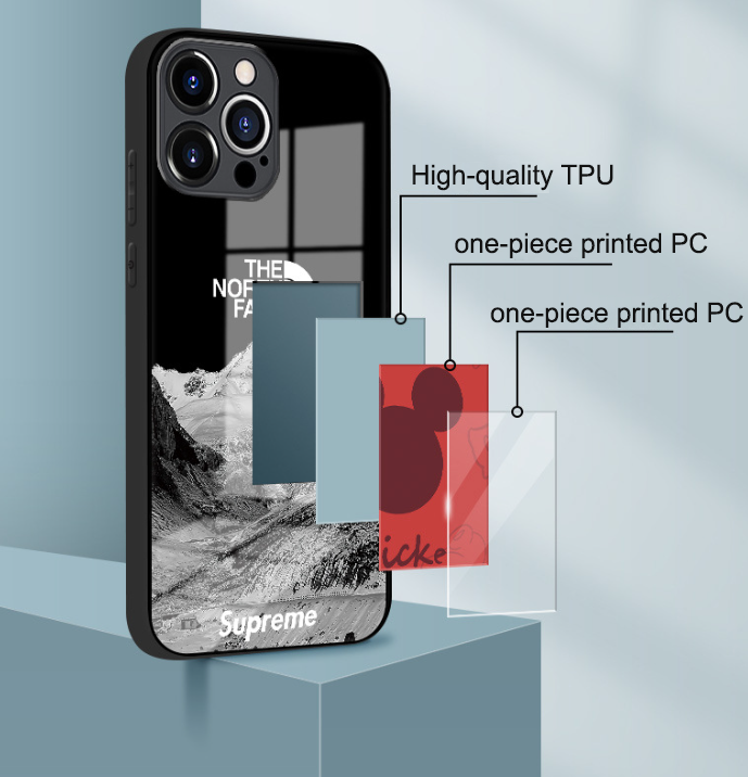 Tempered Glass Snow Mountain NF iPhone Case