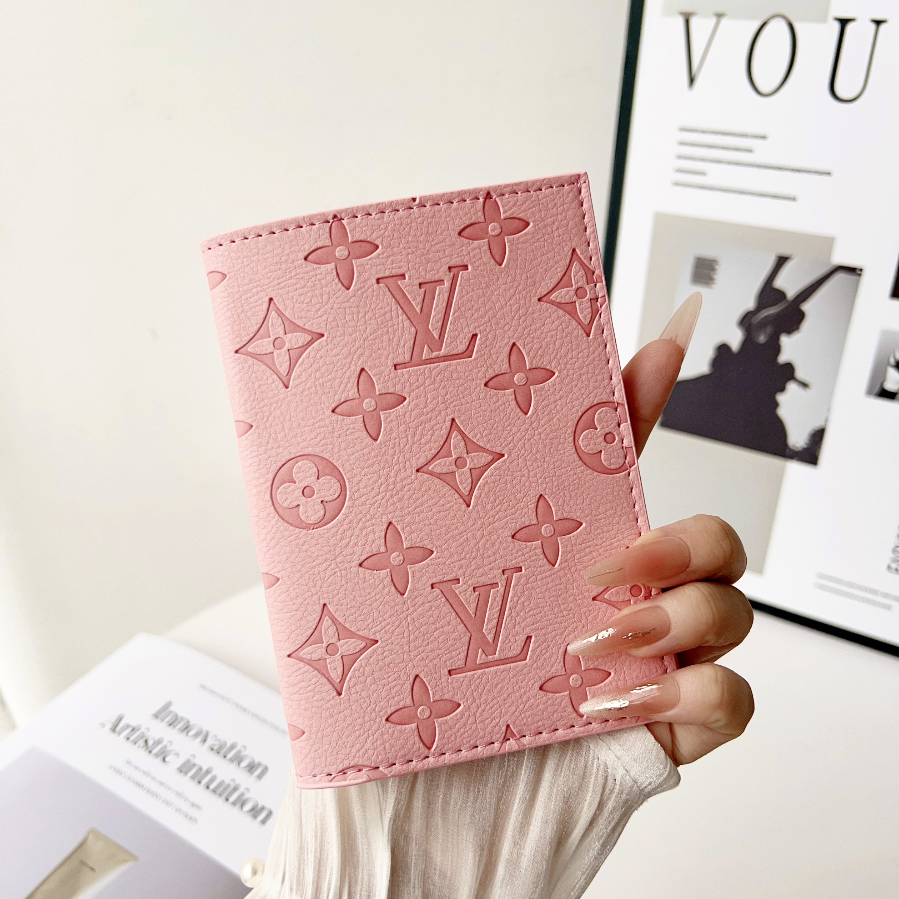 Louis Vuitton Luxury Leather Wallet Card Holder/Passport holder