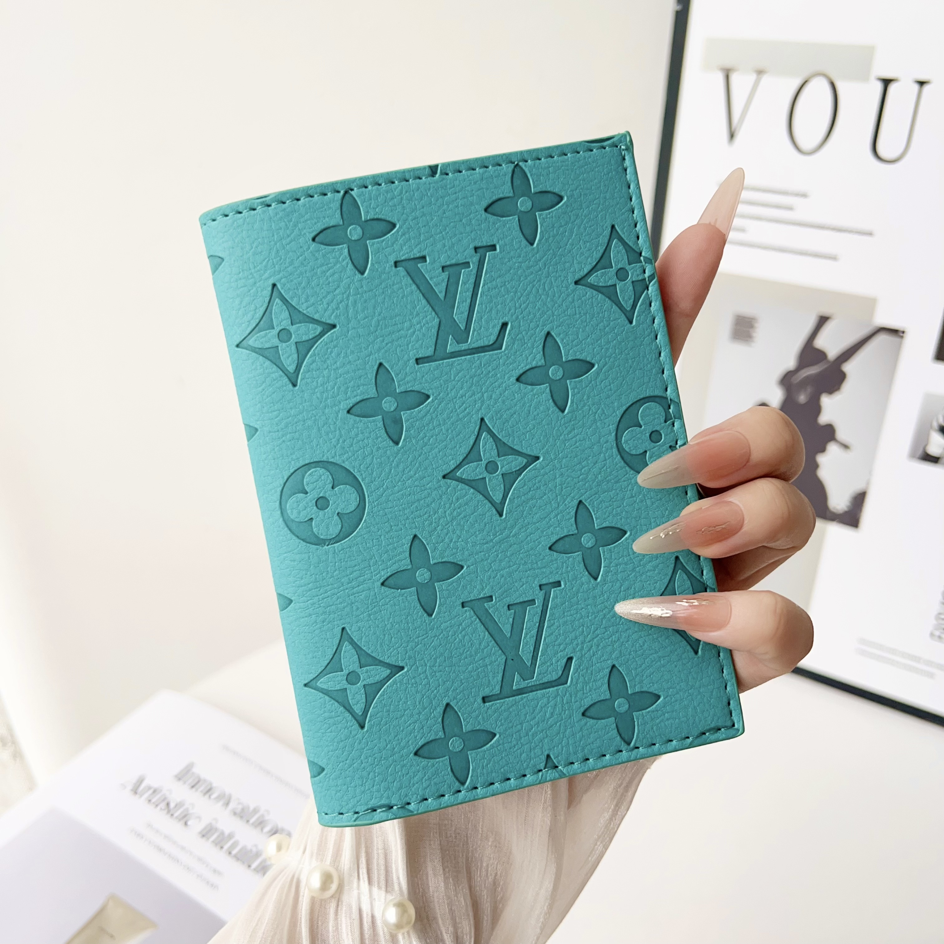 Louis Vuitton Luxury Leather Wallet Card Holder/Passport holder