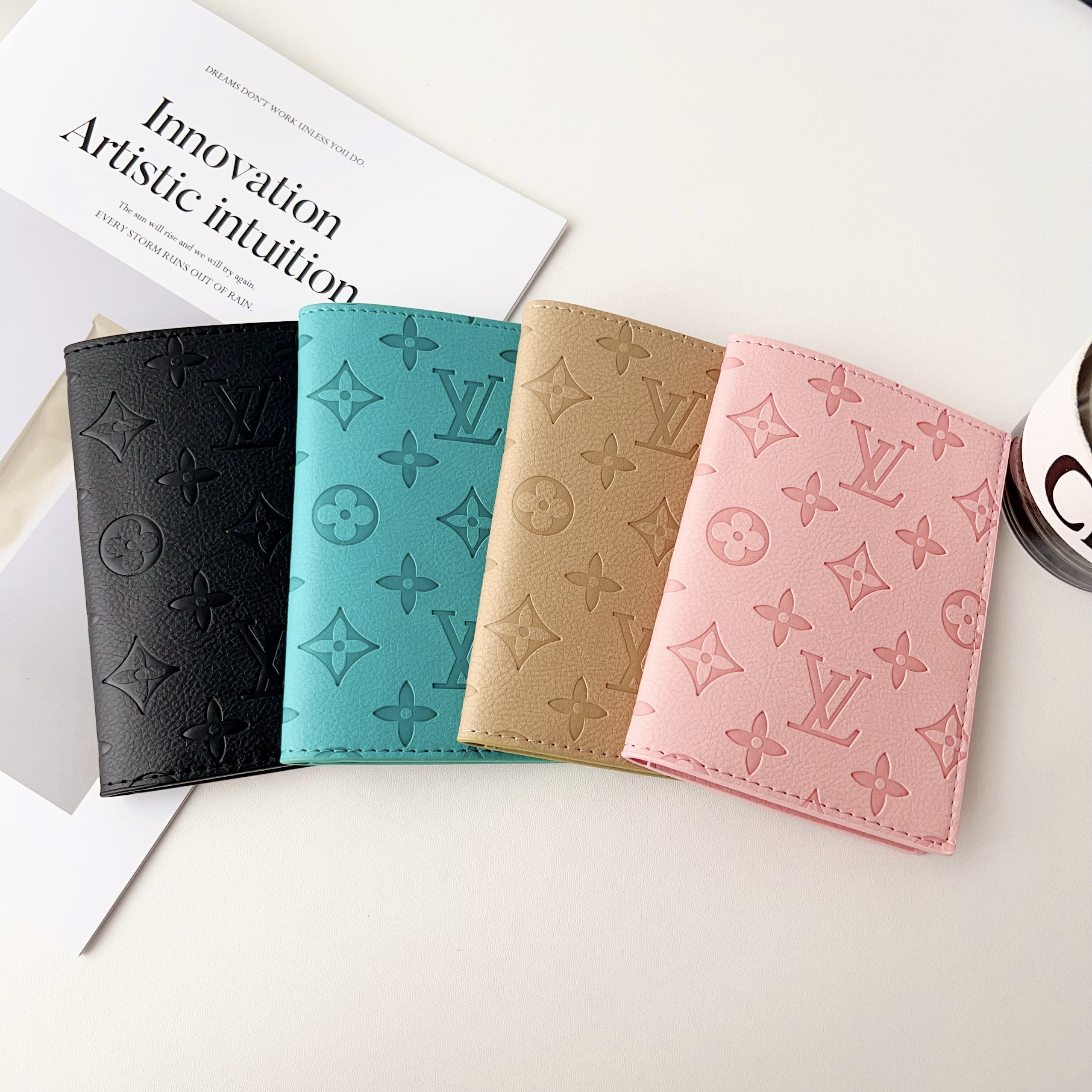 Louis Vuitton Luxury Leather Wallet Card Holder/Passport holder