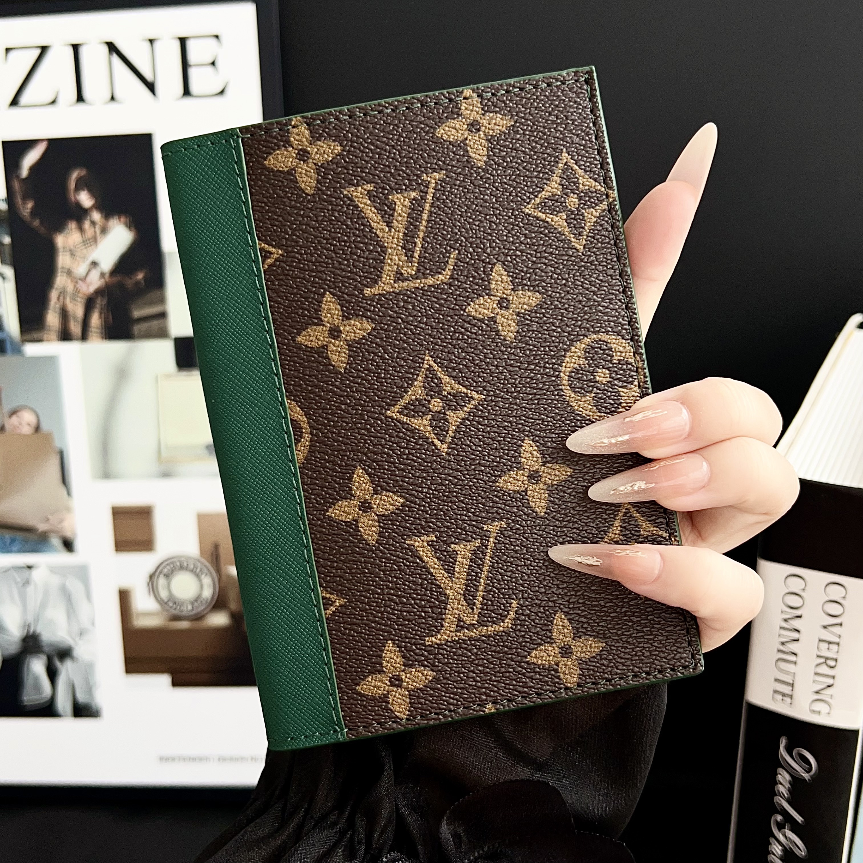 Louis Vuitton Gucci Luxury Leather Wallet Card Holder/Passport holder